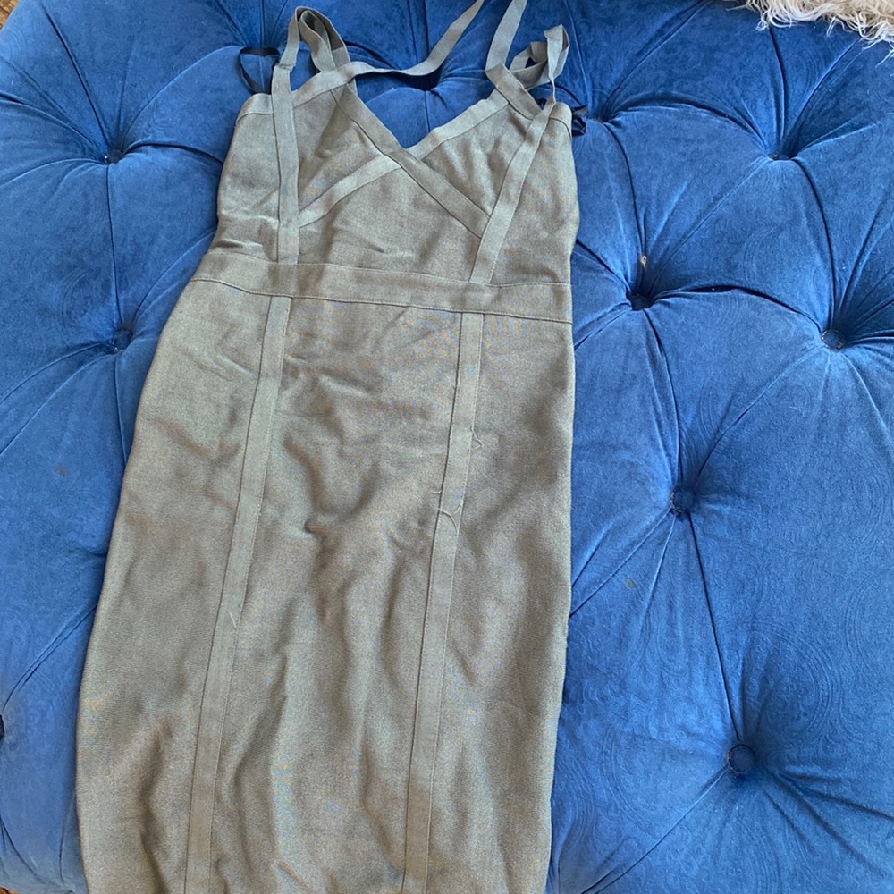 Women’s Bebe olive dress